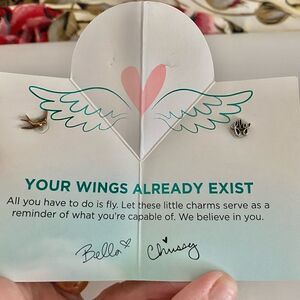 Authentic Origami Owl Charm of the month Designer Item  NIP Take a Leap of Faith